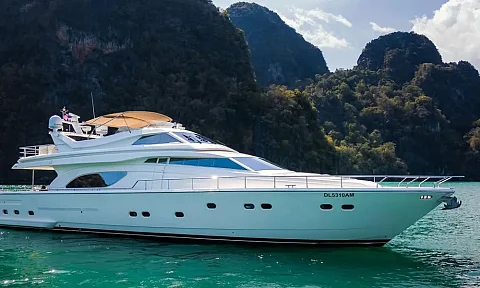 Hagia Sophia — 82ft Ferretti Charter Phuket to Koh Mai Thon/Maiton (Honeymoon Island)